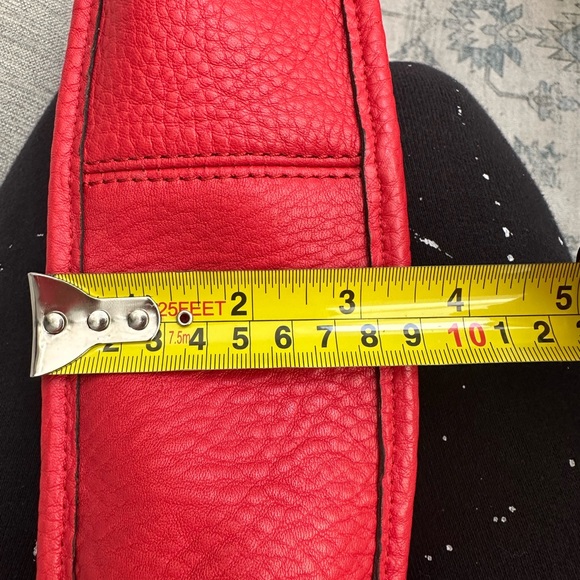 Rebecca Minkoff Unlined Feed Pebbled Leather Red - Picture 6 of 8